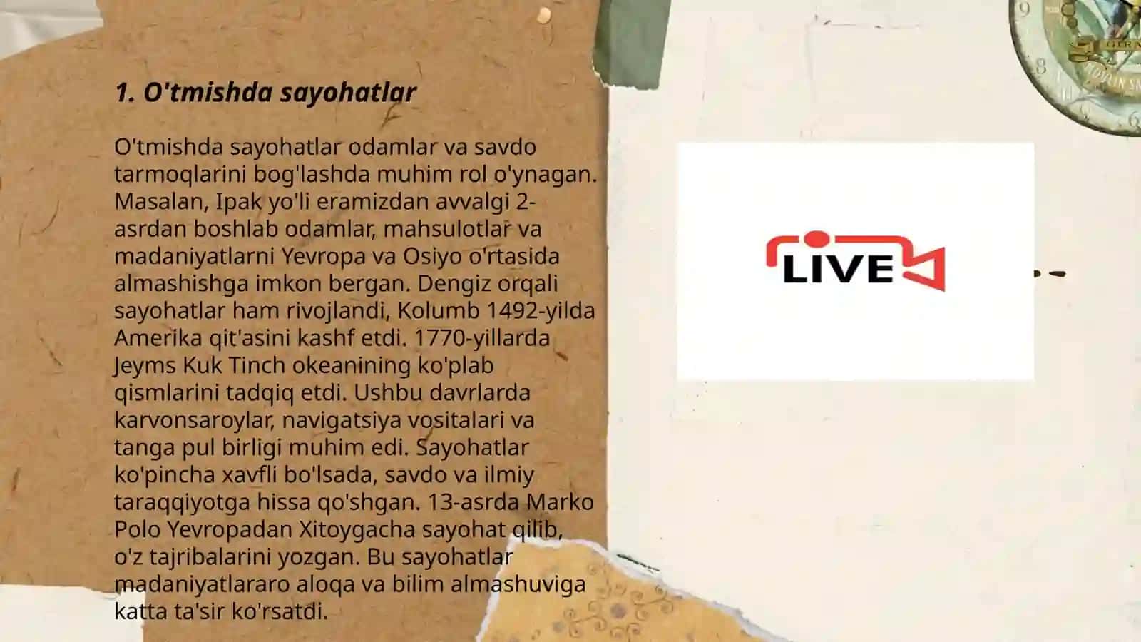 O'tmishda sayohatlar 3