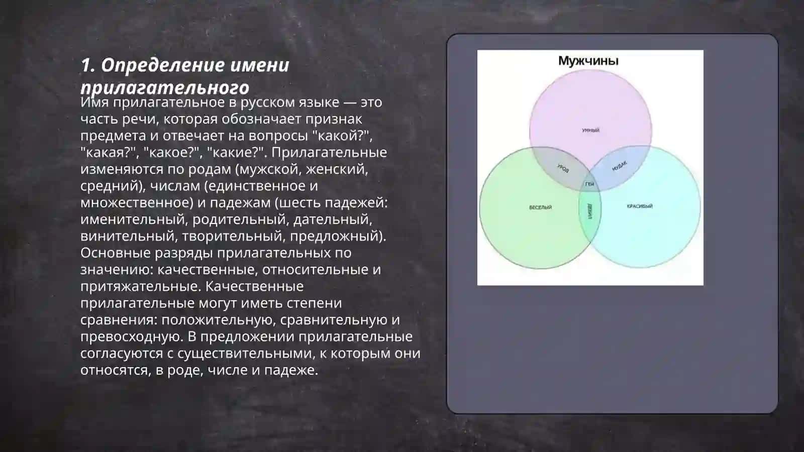 Имя прилагательное 3