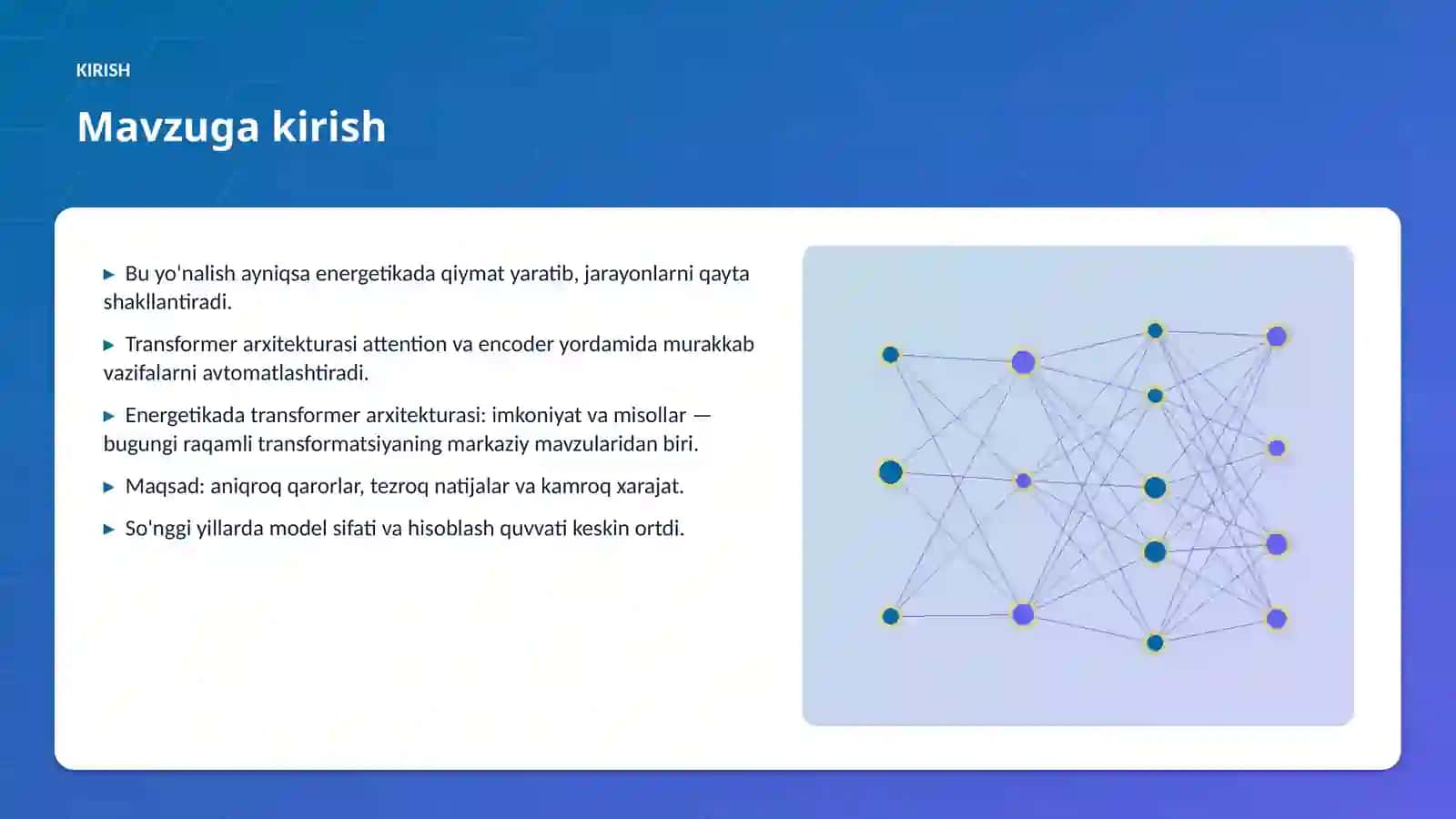 Energetikada transformer arxitekturasi: imkoniyat va misollar 3
