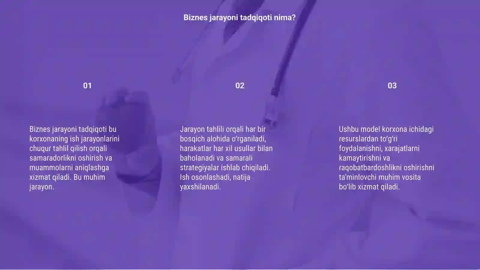Biznes jarayoni tadqiqot modellari 3