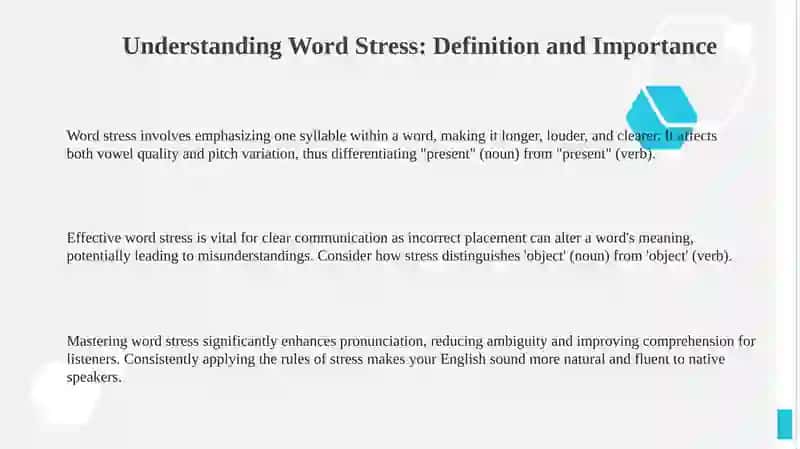 Word Stress in English 3