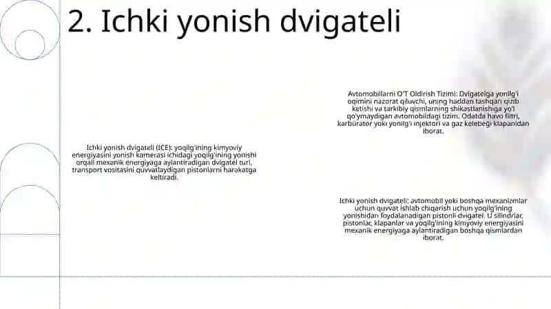 Avtomobillarni O'T Oldirish Tizimi 3