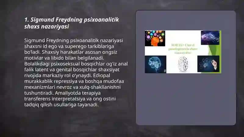 Chet el psixalogiyasida shaxs nazariyalari 3