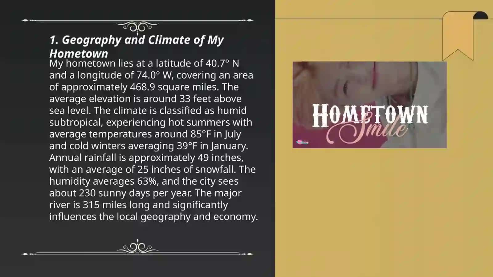 My Hometown Geography and Climate 3