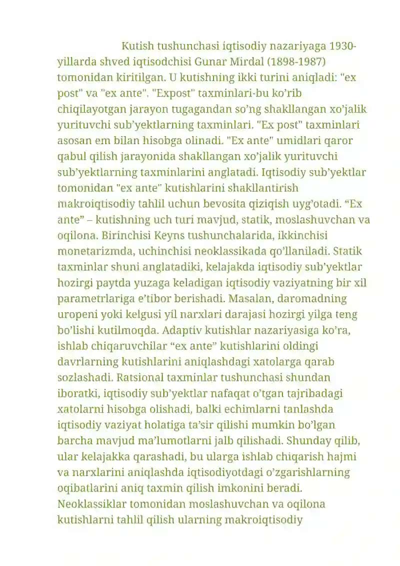 Kutishlarning iqtisodiyotga ta’siri 3