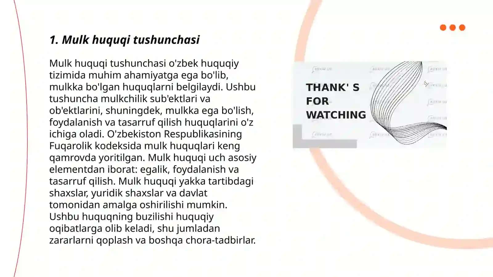 Turar joyga bo’lgan mulk huquqi 3