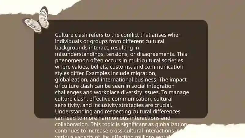 Dealing with culture clash 3