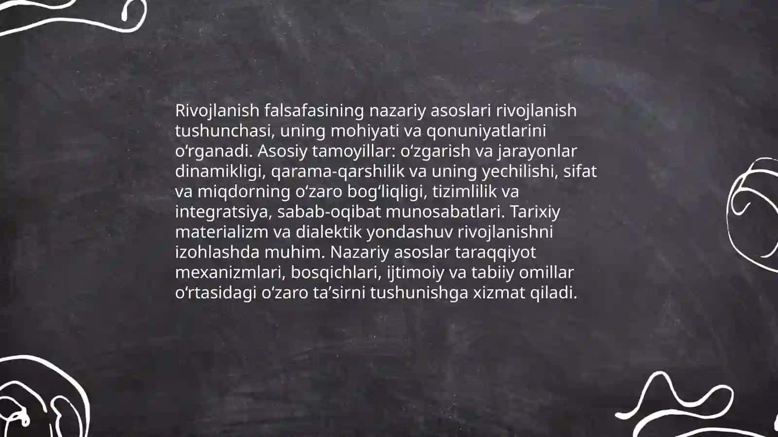 Rivojlanish falsafasi 3