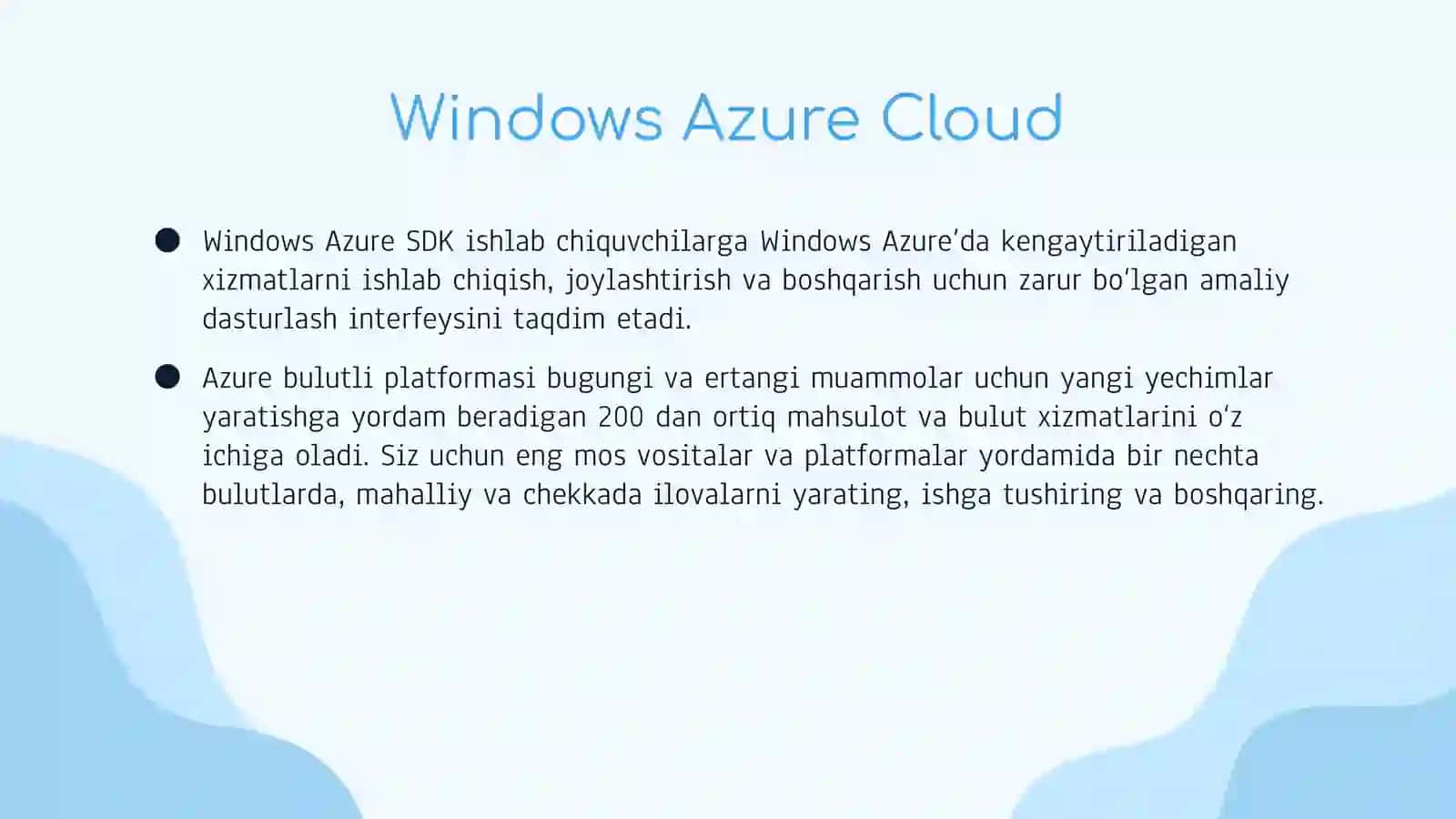 Windows Azure SDK 3