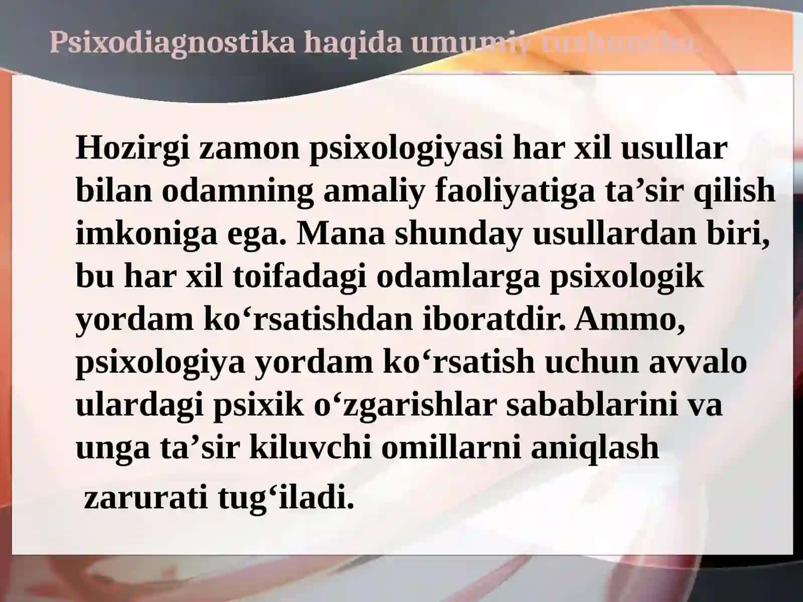Psixodiagnostikaning nazariy asoslari 3
