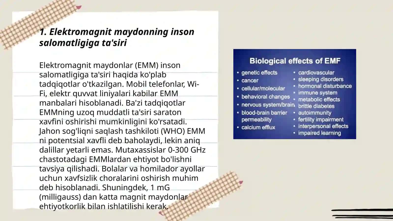 Elektromagnit maydonning organizmga ta'siri 3