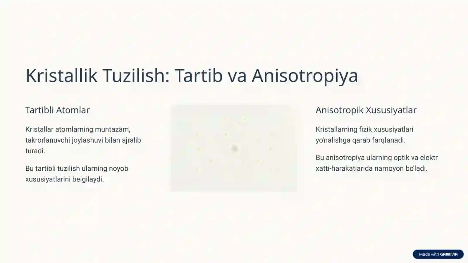 Kristal va Amorf Jismlar: Xususiyatlari va Qo'llanilishi 3