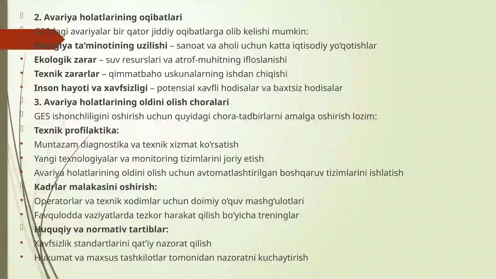 Gidroelektr stansiyalarda avariya holatlari tahlili 3
