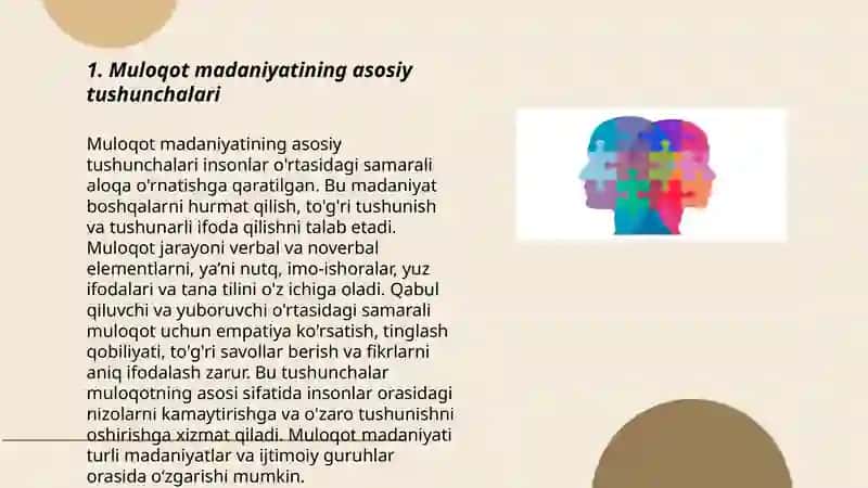 Muloqot madaniyatining asosiy tushunchalari 3