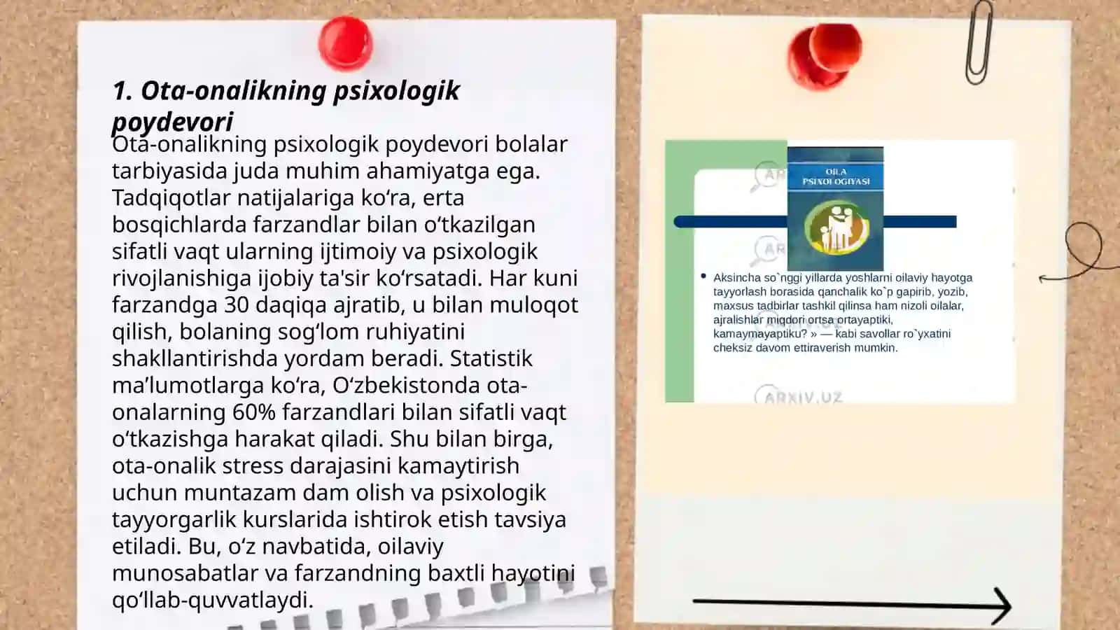 Ota onalikni shakllanish psixologiyasi 3