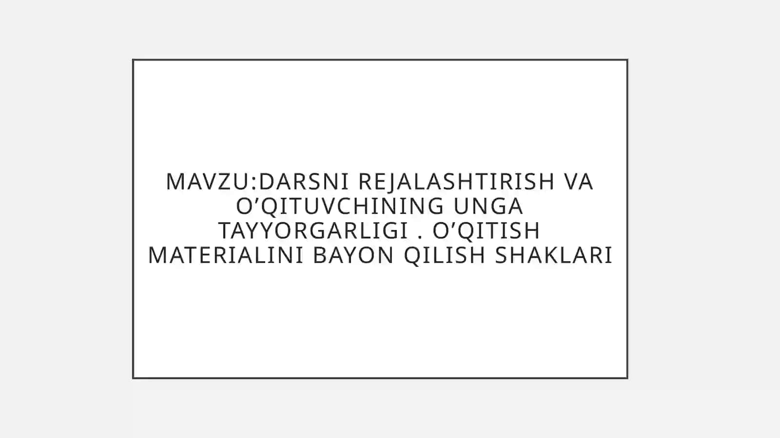 FIZIKA O'QITISH METODIKASI FANIDAN 3