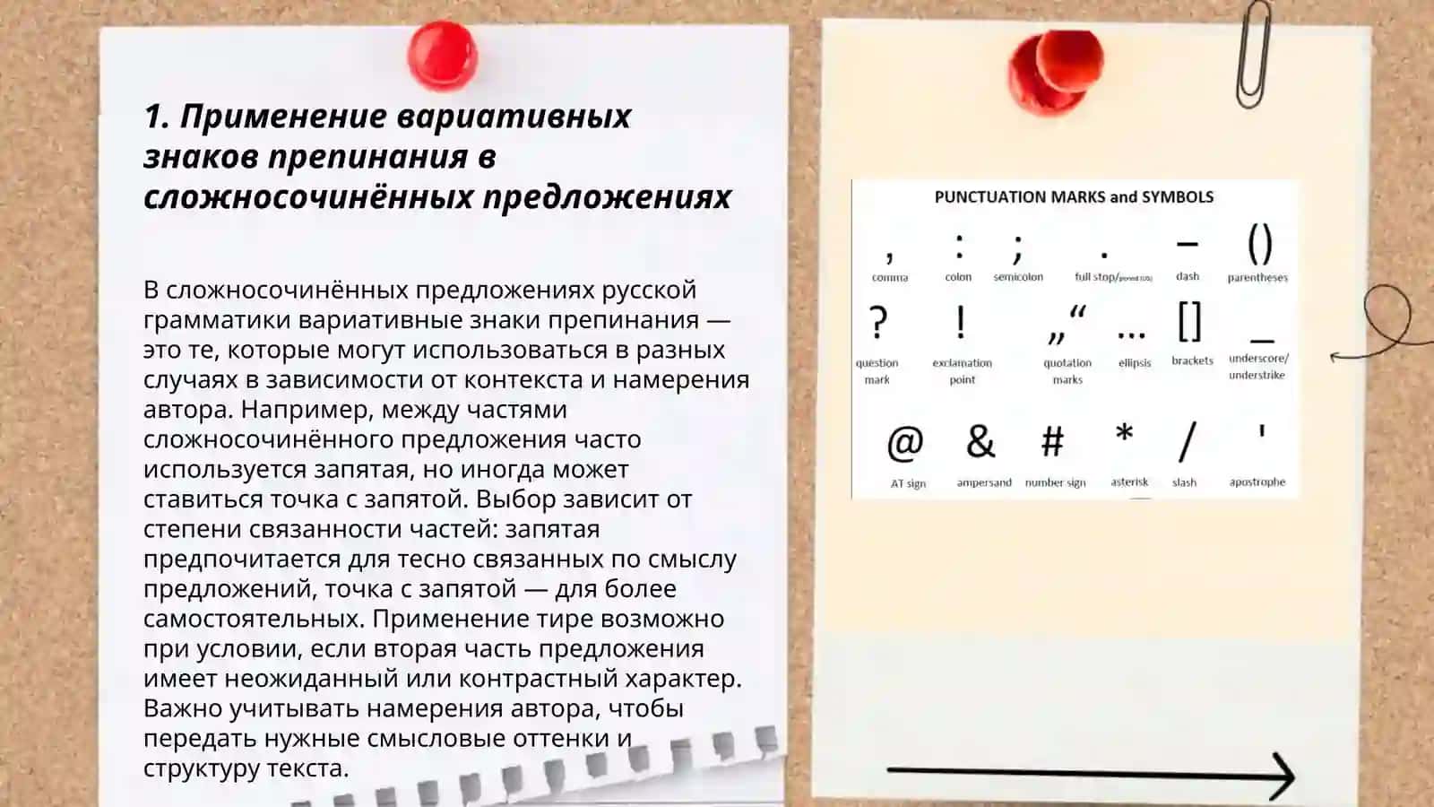 Вариативные знаки препинания 3