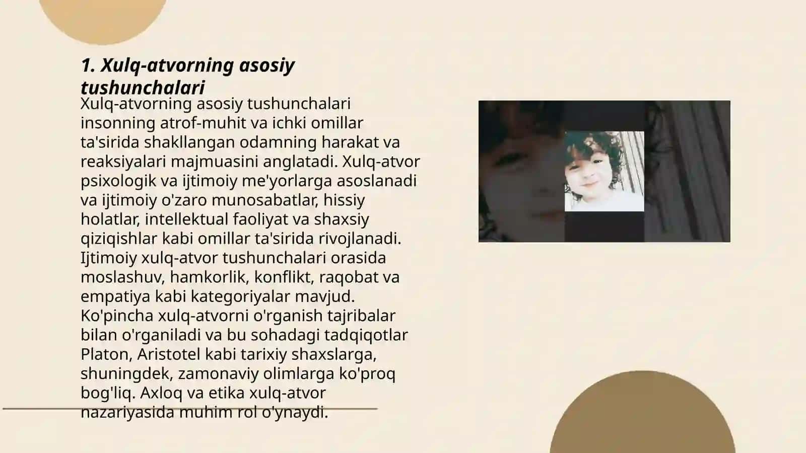 Xulq atvor boʻyicha maslaxat 3