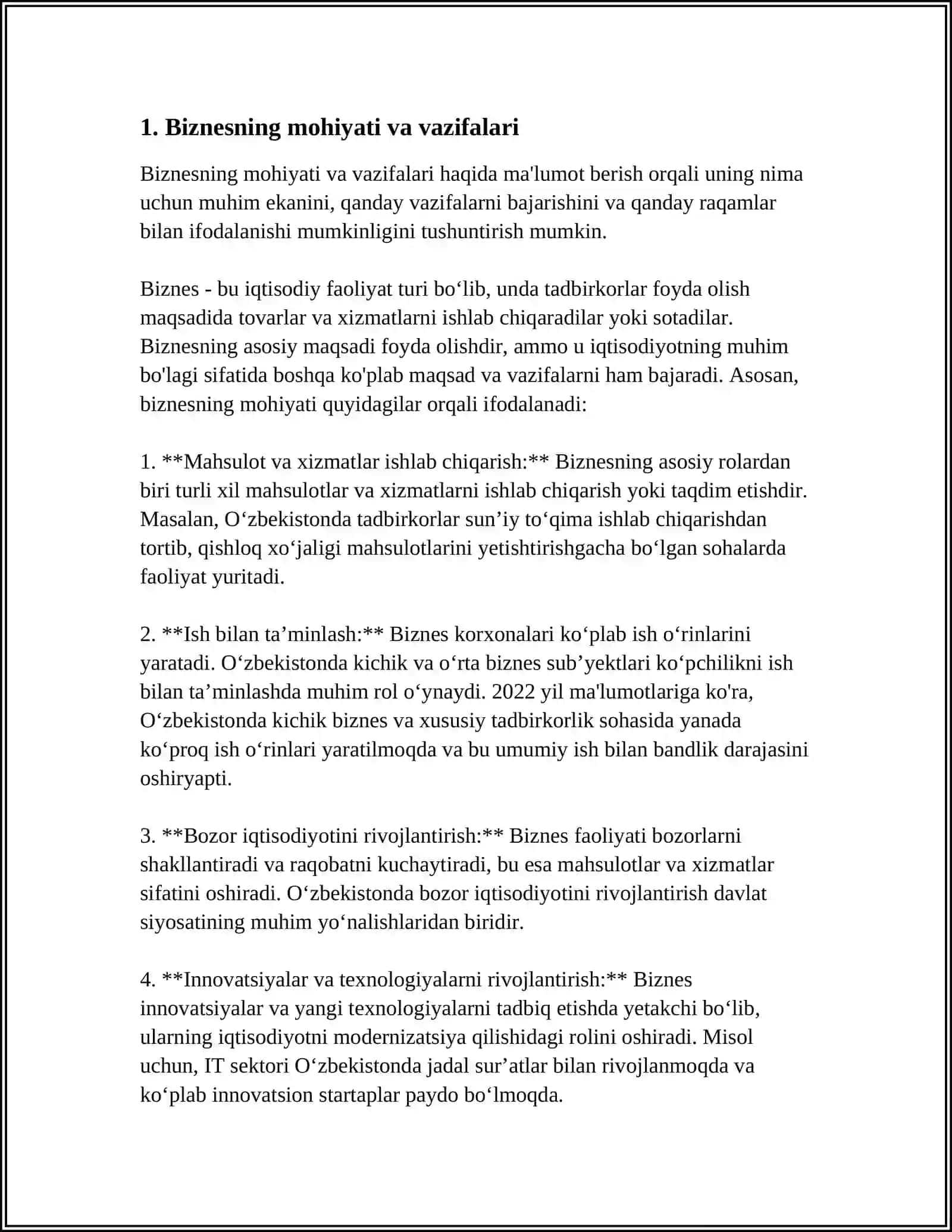 BIZNES VA UNING FUNKTSIYALARI 3