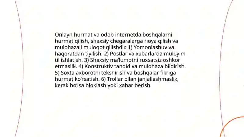Tarmoq odob axloqi 3