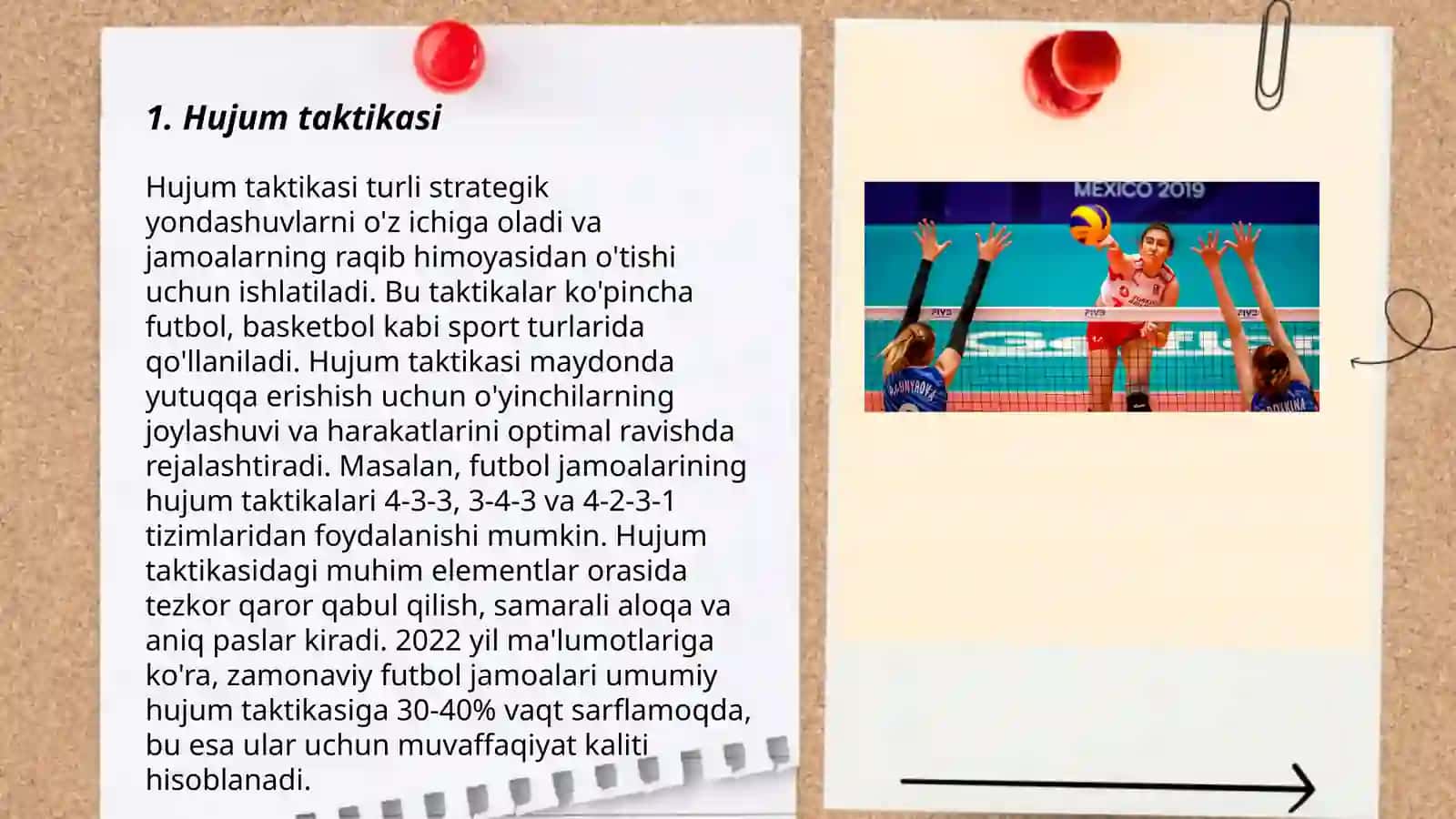 Voleybol oyinining taktikasi 3