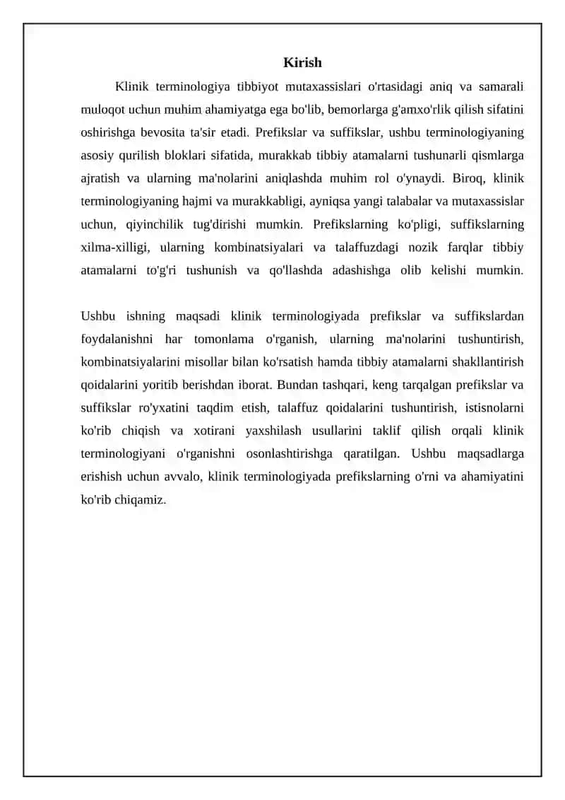 Klinik terminologiyada prefikslar va suffikslar 3