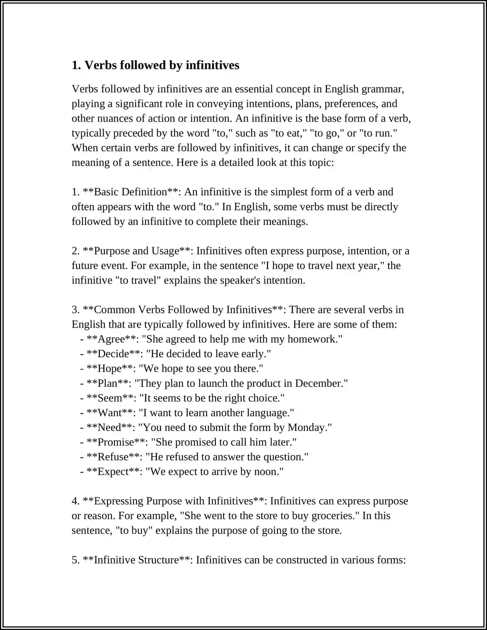 VERBS FOLLOWED BY THE INFINITIVE OR GERUND 3