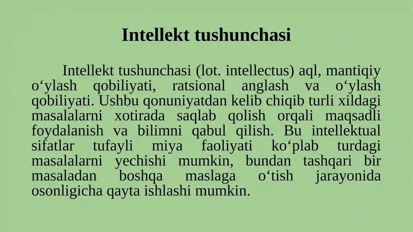 INTELEKTUAL BOSHQARUV TIZIMILARI 3