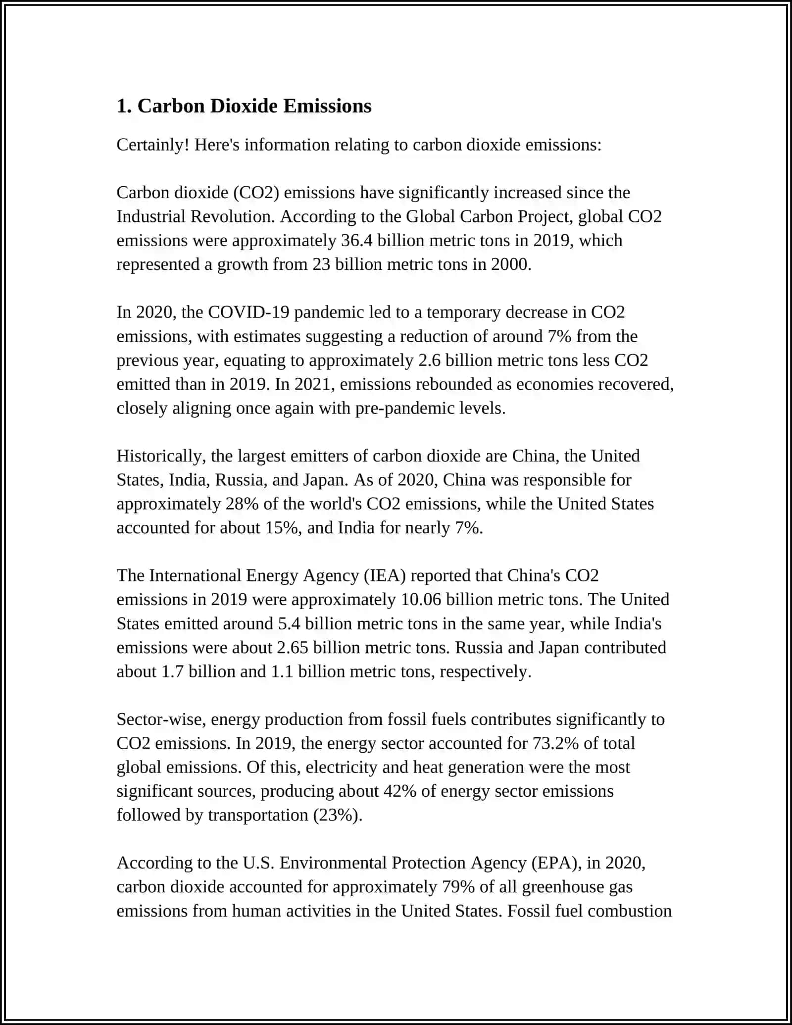 GLOBAL WARMING AND THE GREENHOUSE EFFECT 3