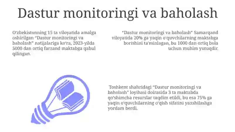 Dastur monitoringi va baholash 3