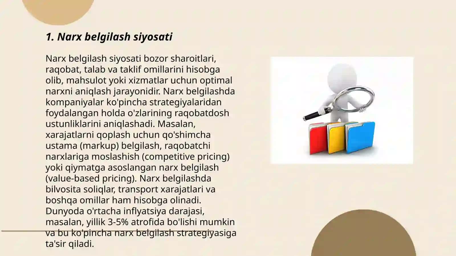 Narx belgilash siyosati 3