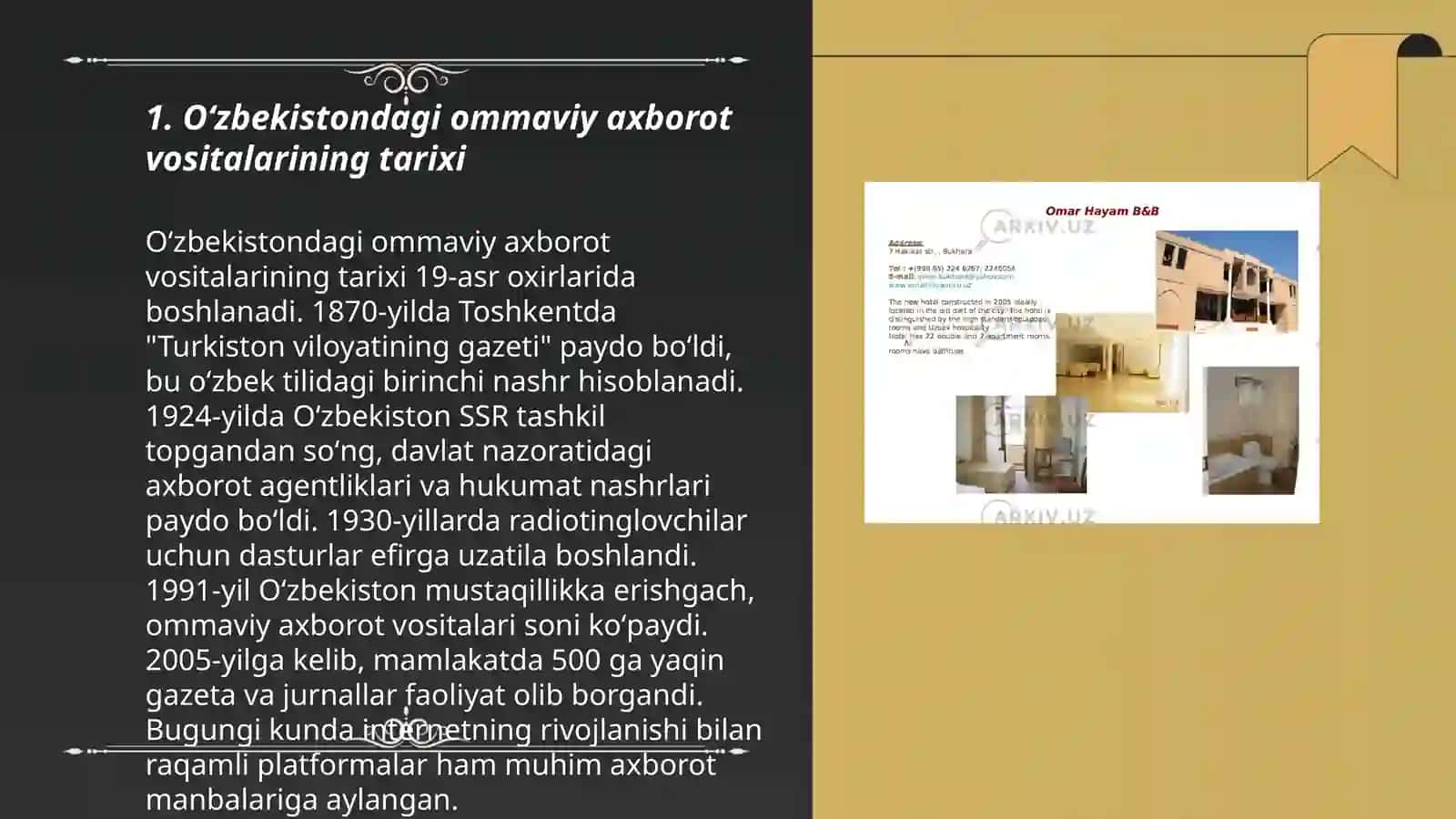 Oʻzbekistondagi ommaviy axborot vositalarining tarixi 3