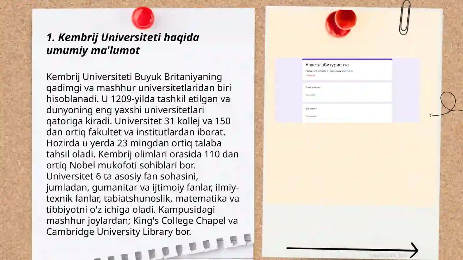 University of Cambridge haqida to'liq ma'lumot 3