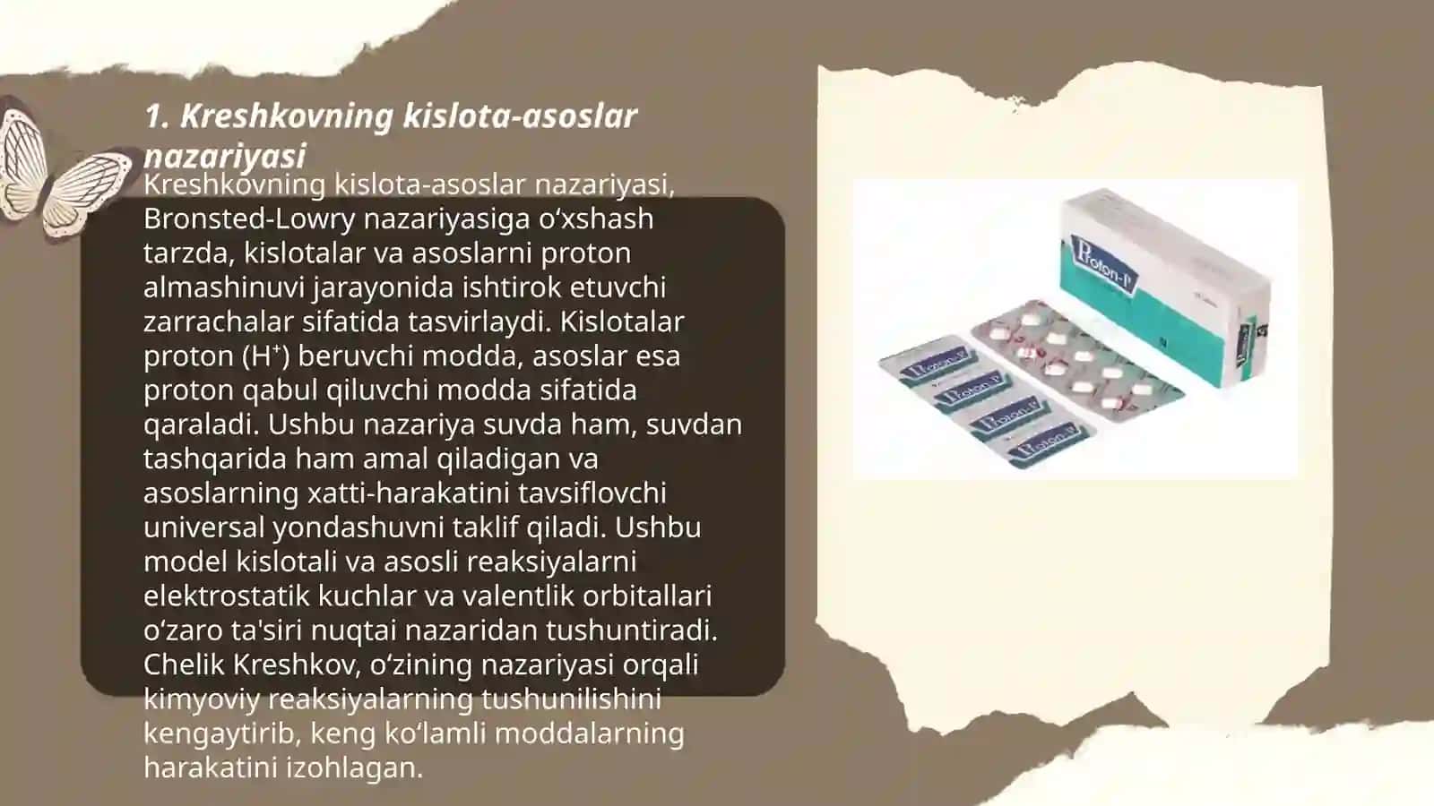 Kreshkovning kislota asoslar toʻgʻrisidagi proton-elektron-gidrid konsepsiyasi 3