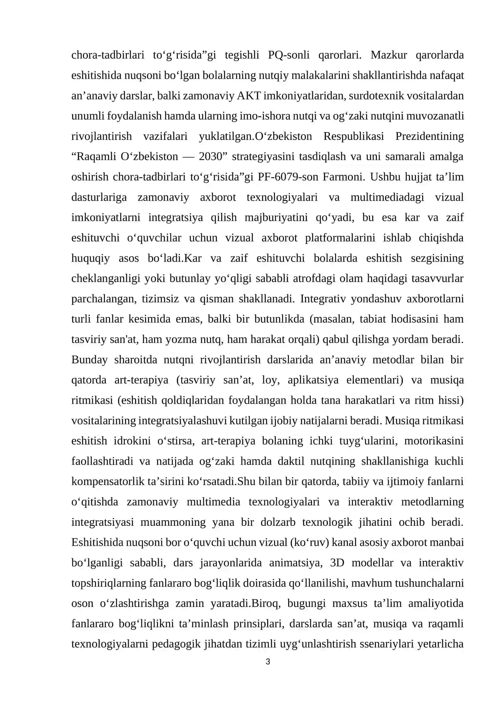 SURDOPEDAGOGIKADA INTEGRATIV TA’LIMNING PEDAGOGIK-PSIXOLOGIK MOHIYATI 3