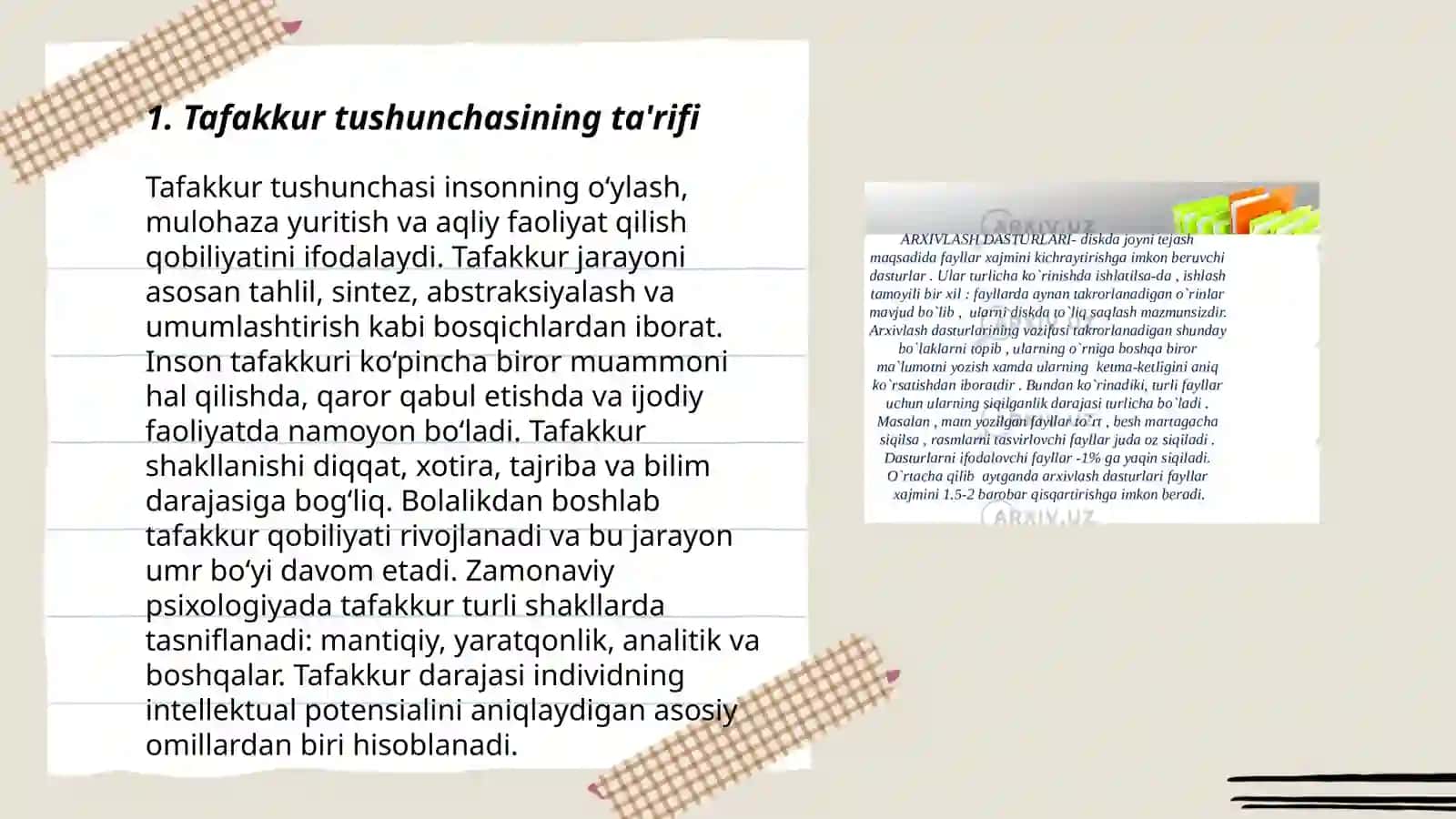Tafakkur tushunchasi 3