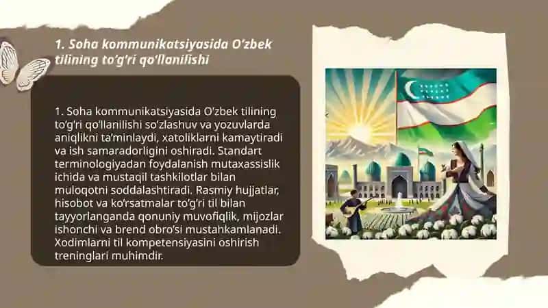 O’zbek tilini mening sohamda to’g’ri qo’llashning ahamiyati 3