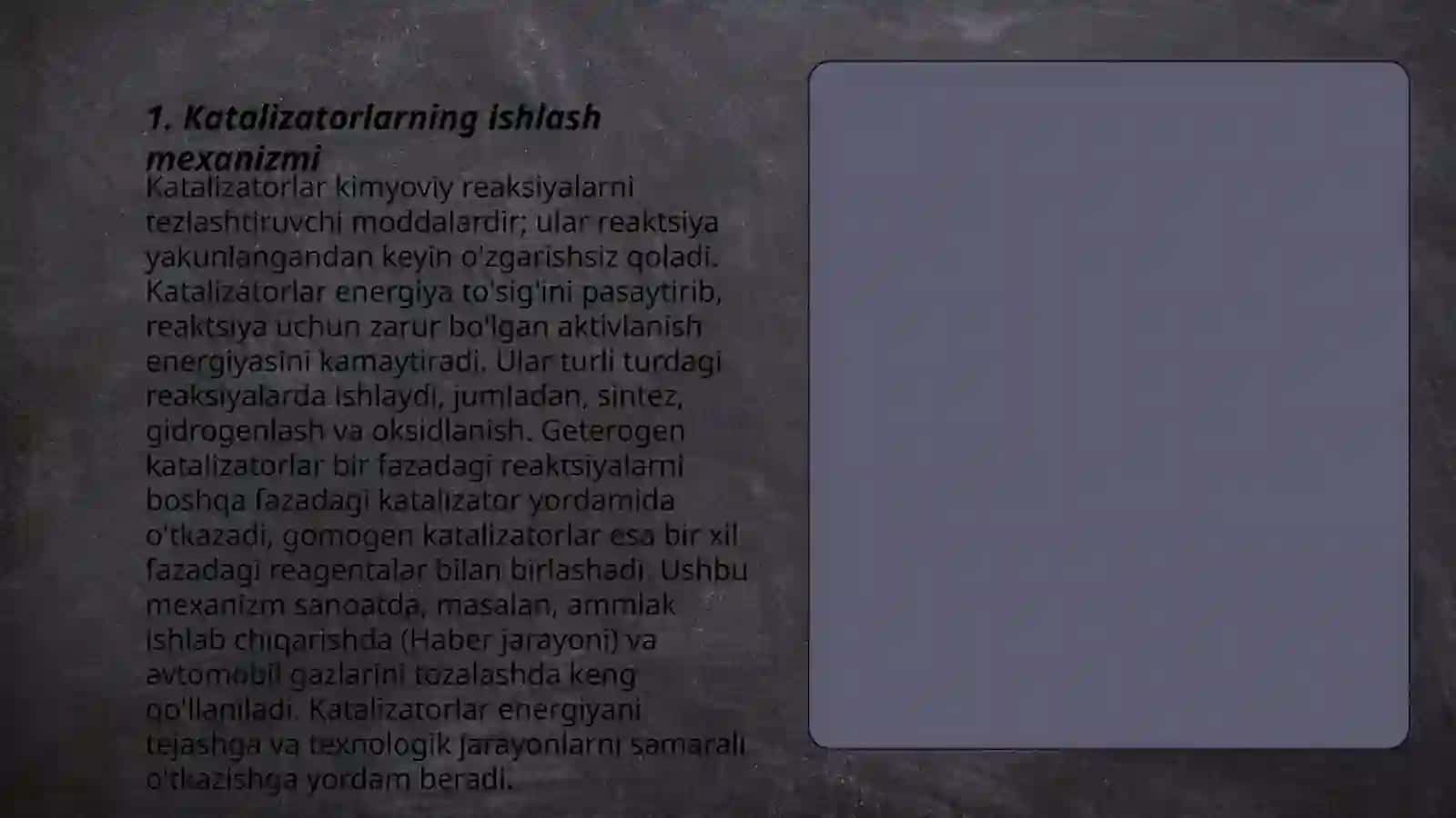 Katalizatorlarning Barqaror Faolligi 3