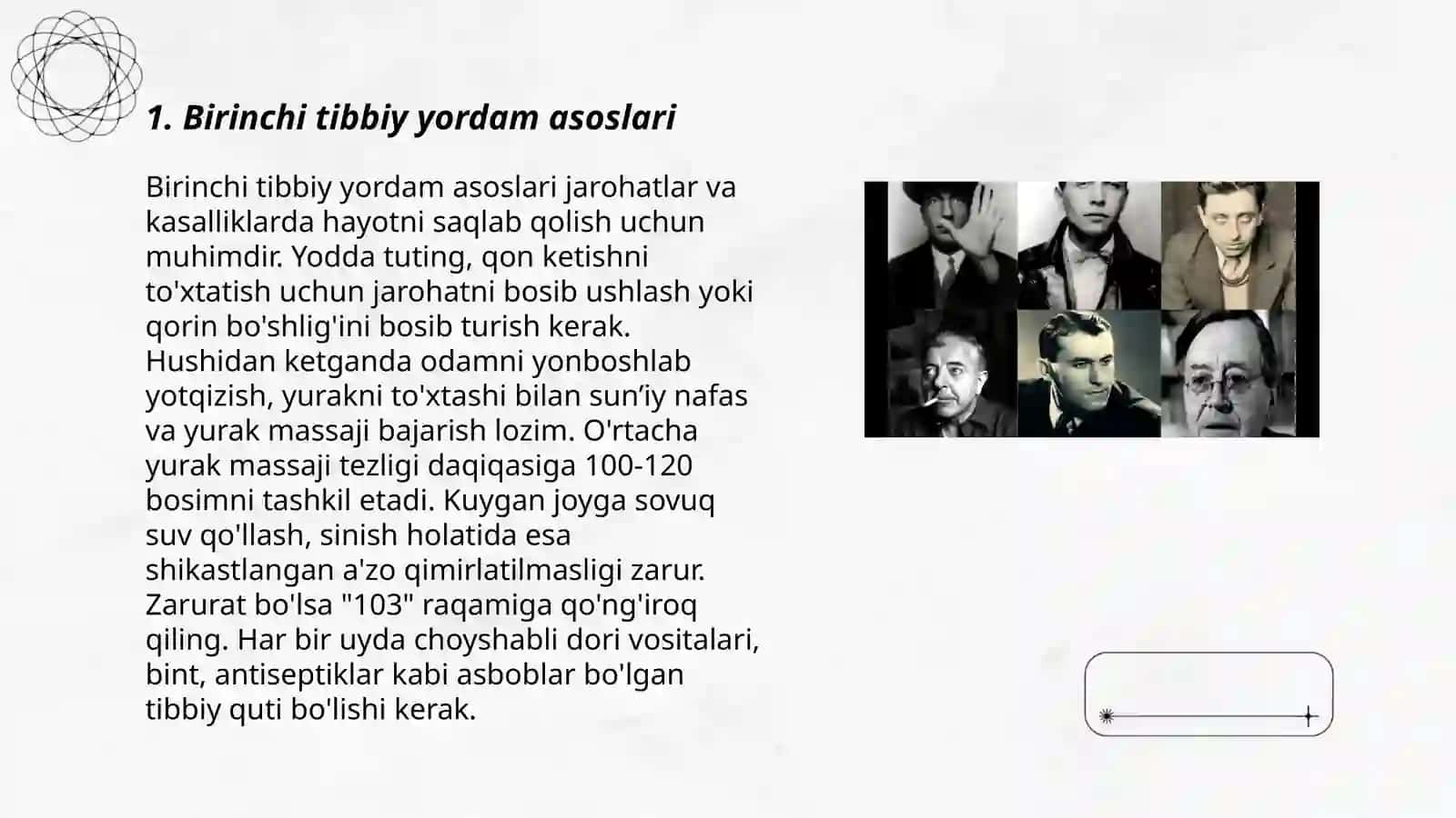 Birinchi tibbiy yordam ko'rsatish 3