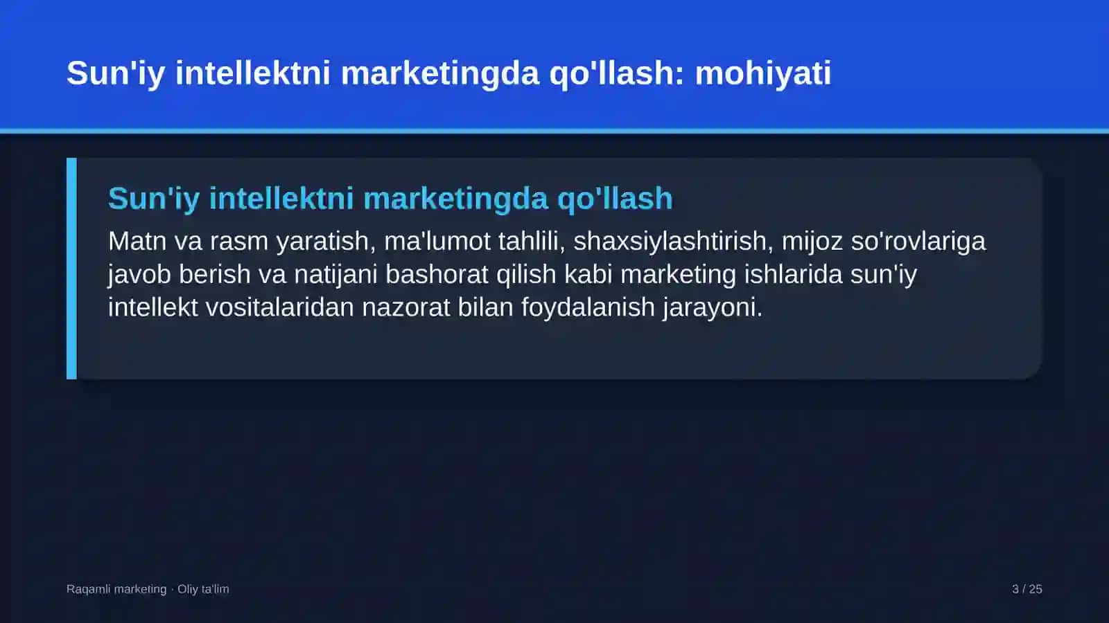 asfalt beton zavodlarida sun'iy intellekt vositalarini marketingda qo'llash 3239 3