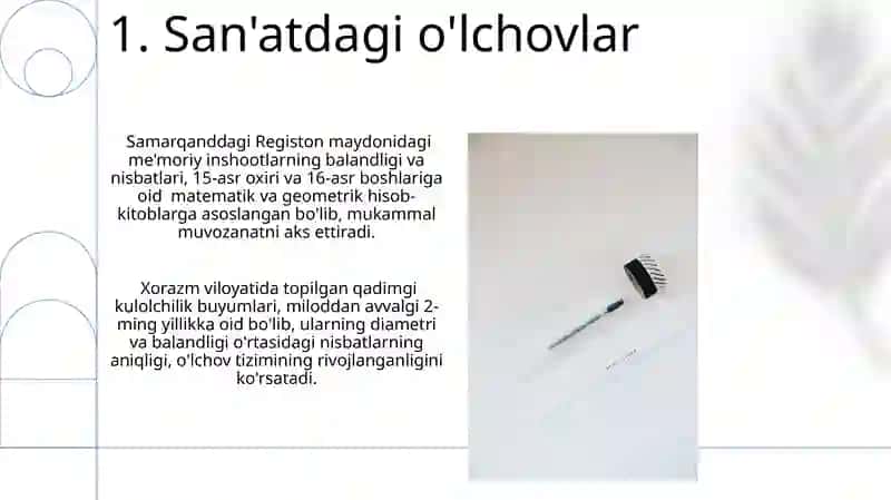 O'lchovlar va Ulchash 3