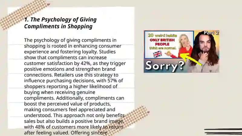 The Psychology of Giving Compliments in Shopping 3