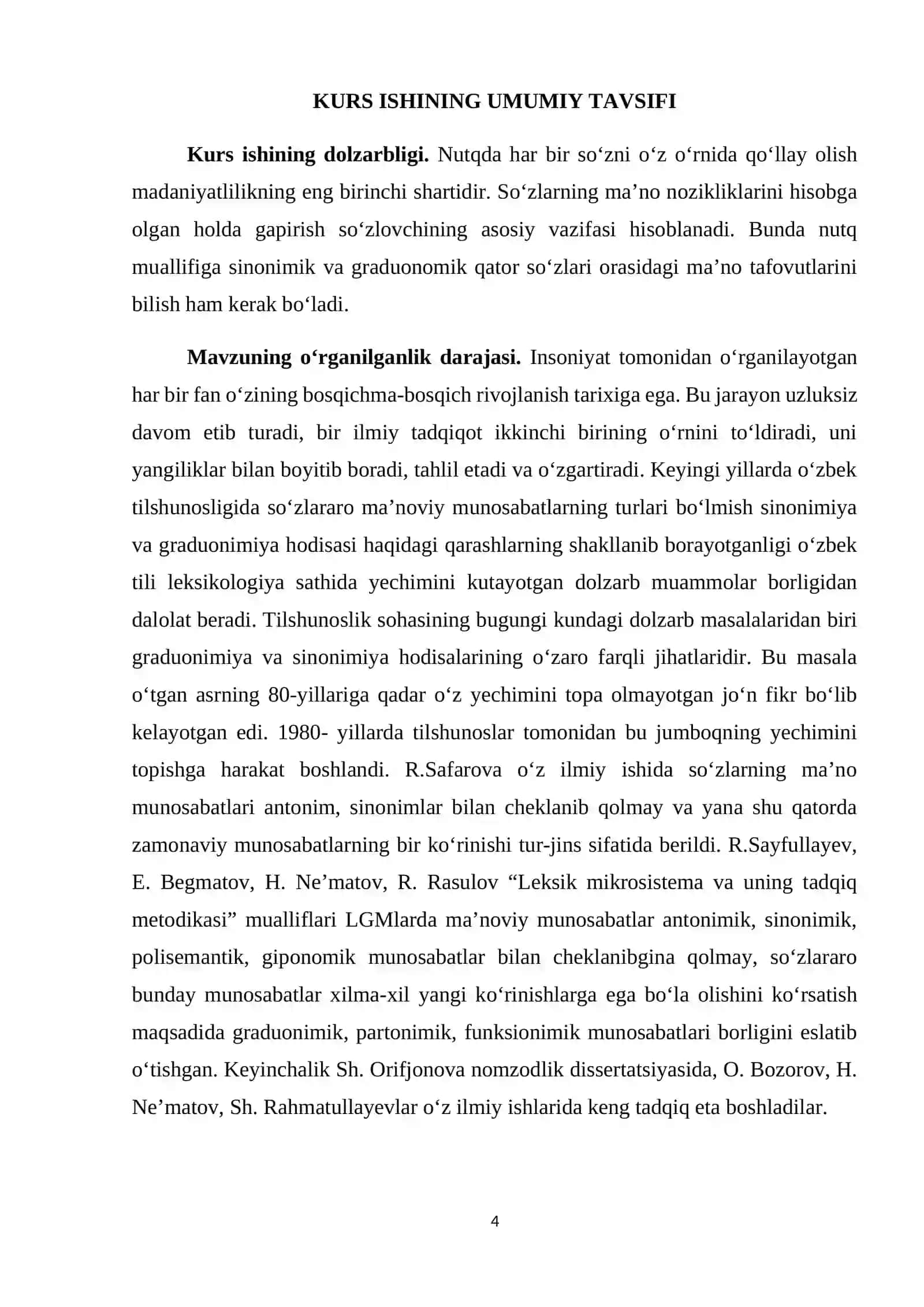 SINONIMIYA VA DARAJALANISH MUNOSABATI 3