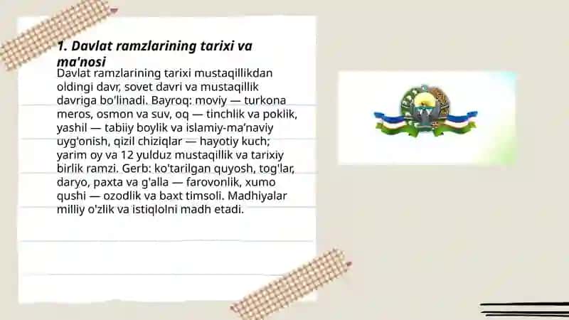 Davlat ramzlari va Konstitutsiya 3