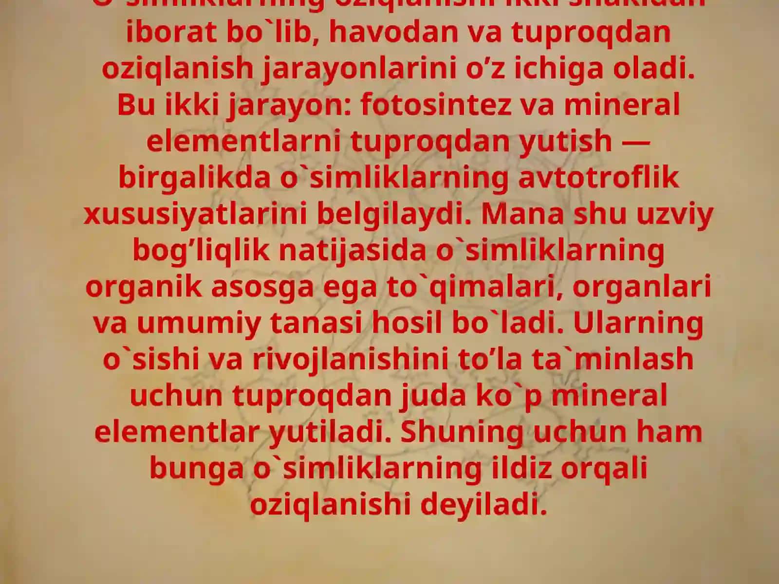 O`simliklarning mineral oziqlanishi 3