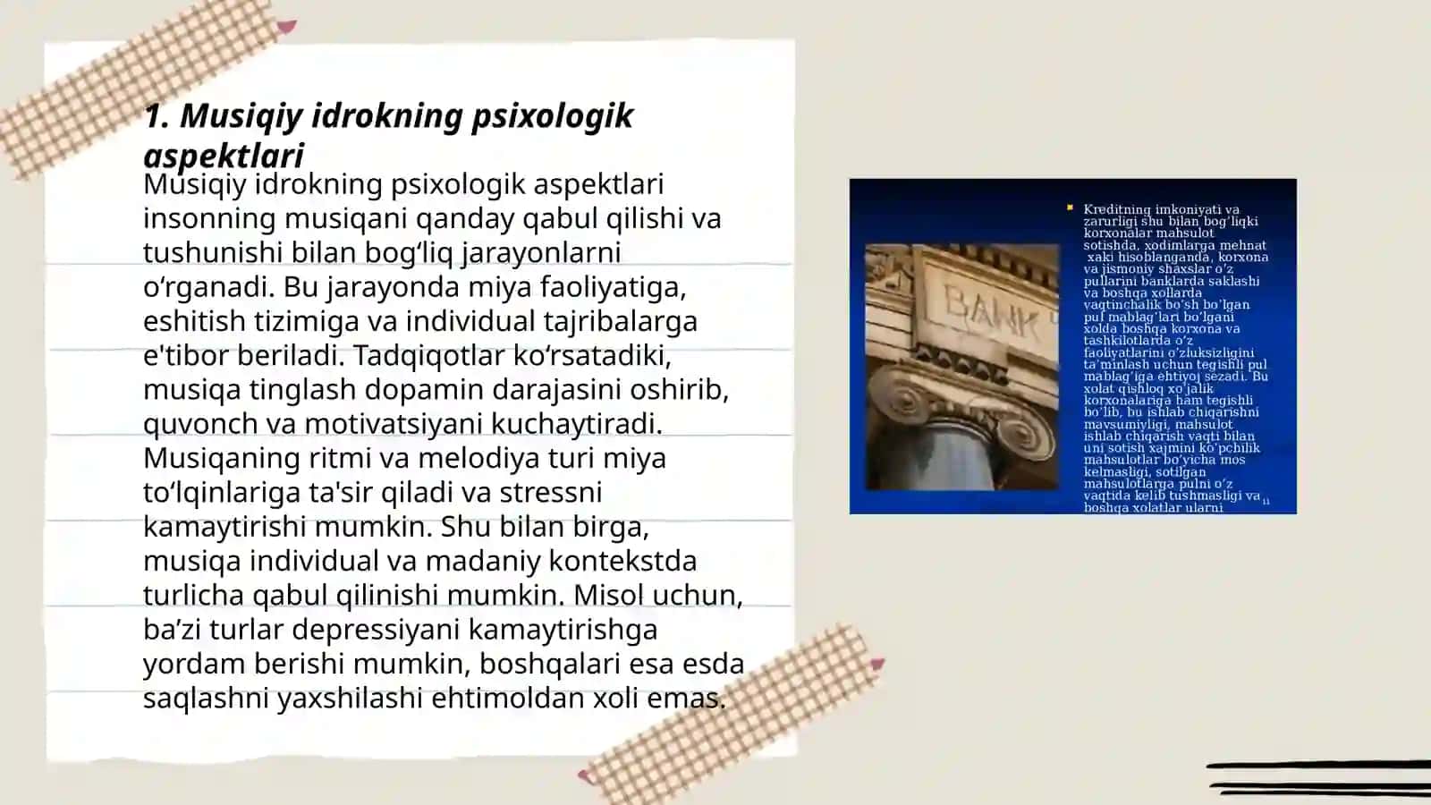 Musiqiy idrokning oʻziga xos xususiyatlari 3