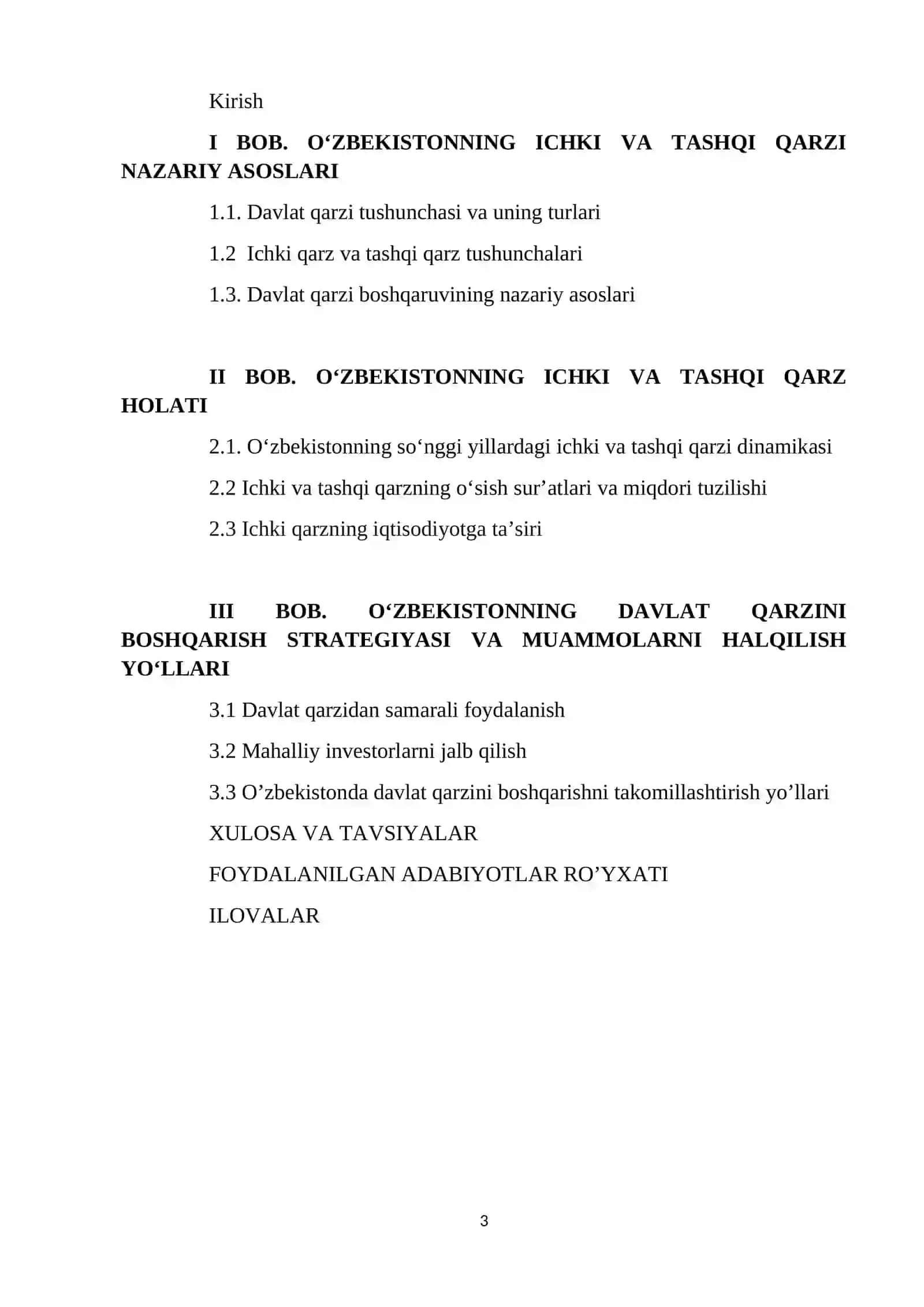DAVLAT QARZI KURS ISHI 3
