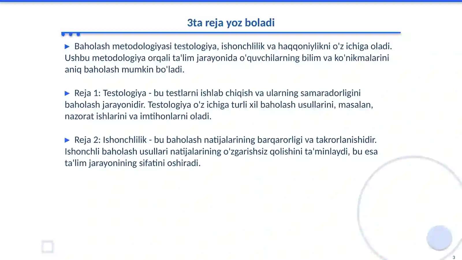 Baholash metodologiyasi 3