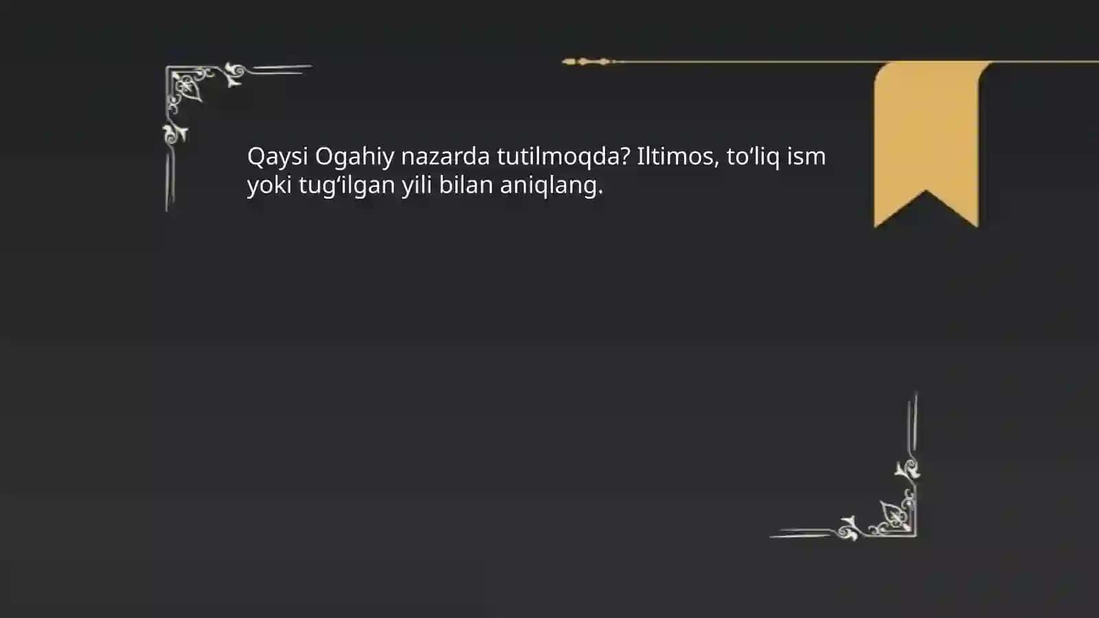 Ogahiy hayoti va ijodi 3