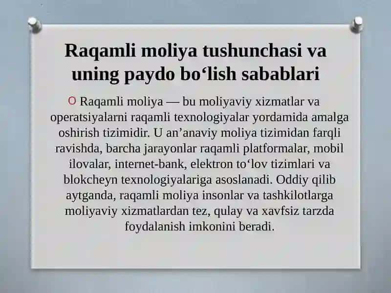 Raqamli moliya faniga kirish 3